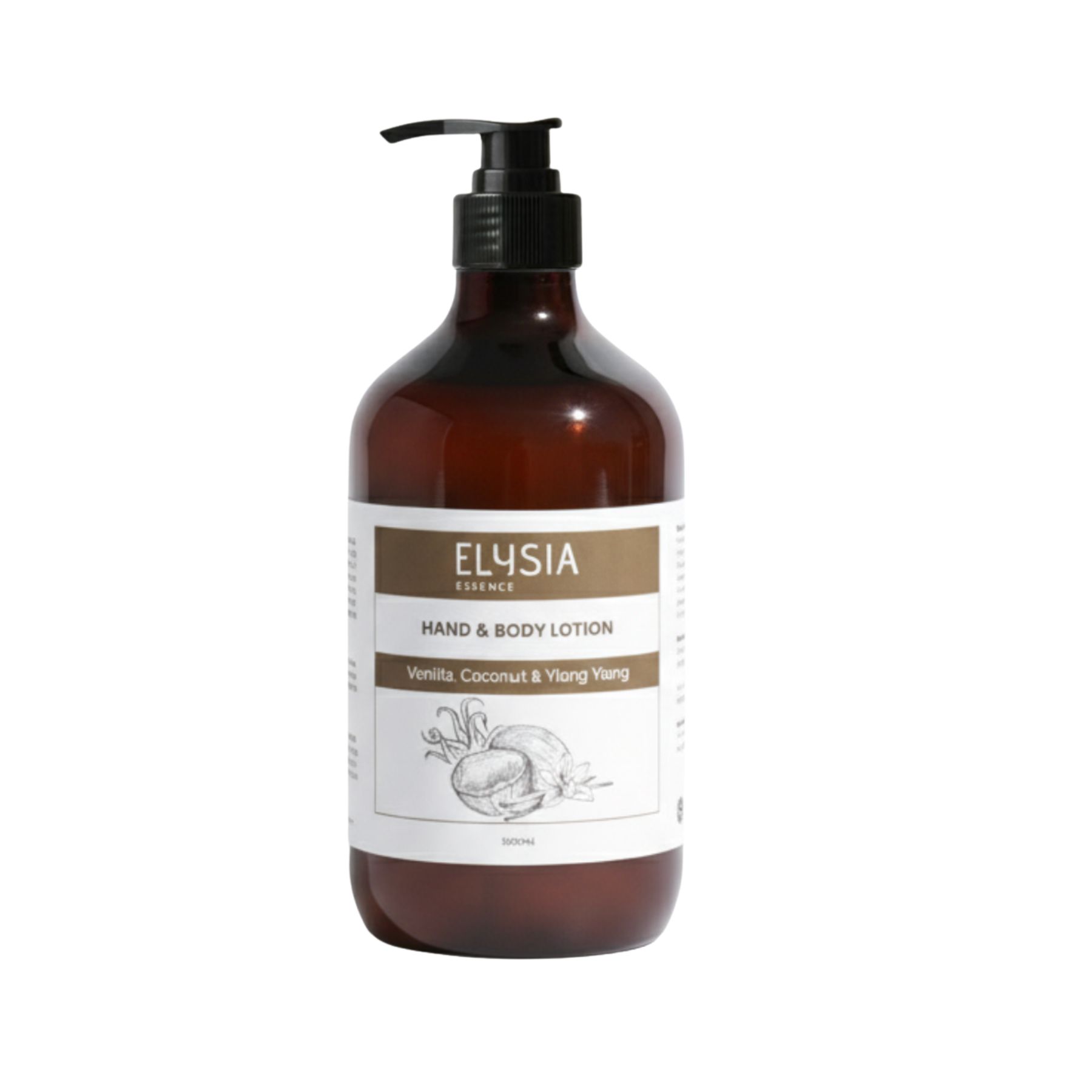 Elysia Essence Hand & Body Lotion — Warm Vanilla variant, fast-absorbing